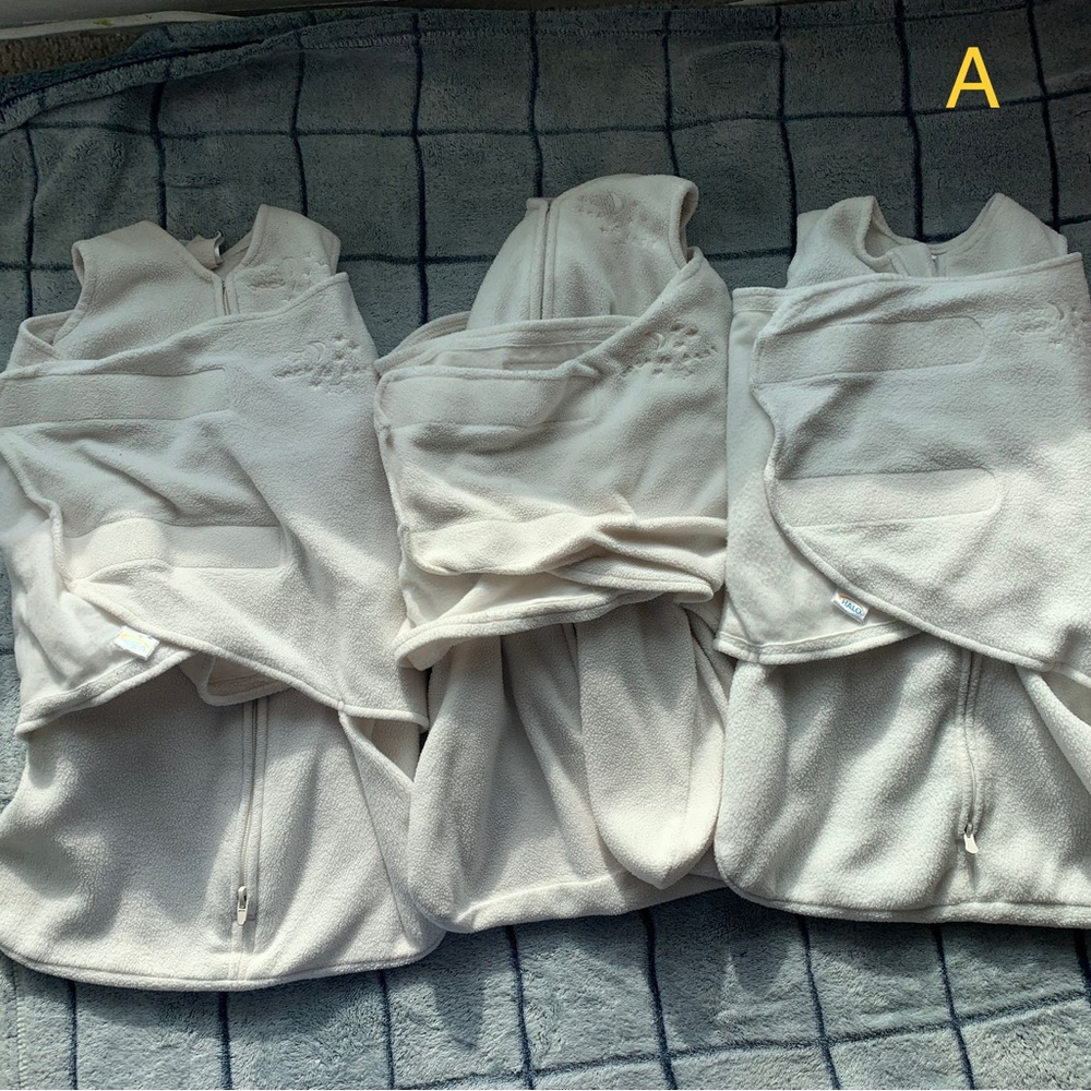 🌸🌸 Set of 3 Newborn Halo sleep sack swaddles